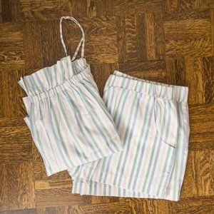 Lake PJs Ruffle Shorts Set in Verbena - Size S